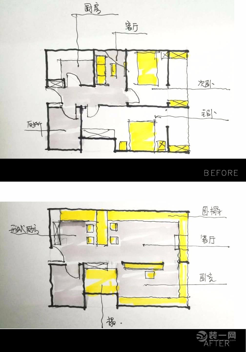 55平米loft风一室一厅装修效果图